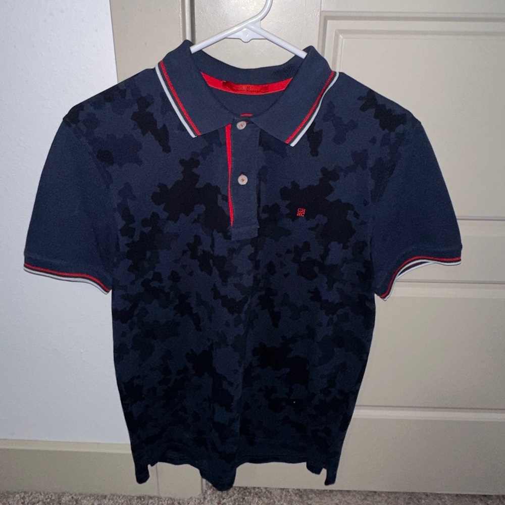 Carolina Herrera Camo Pattern Polo
